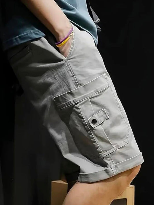 Mozzo Solid Men Cargo shorts