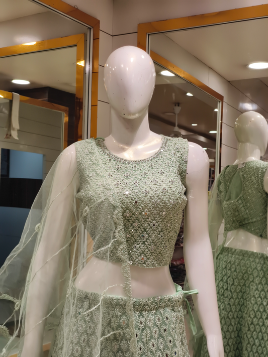 Crop- Top Lehenga 10/03